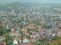 Blick vom Schloß auf Wernigerode