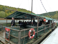 Flossfahrt auf der Talsperre Wendelfurt